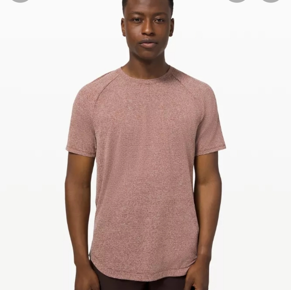 Lululemon Drysense SS. Heathered Savannah. Size L.